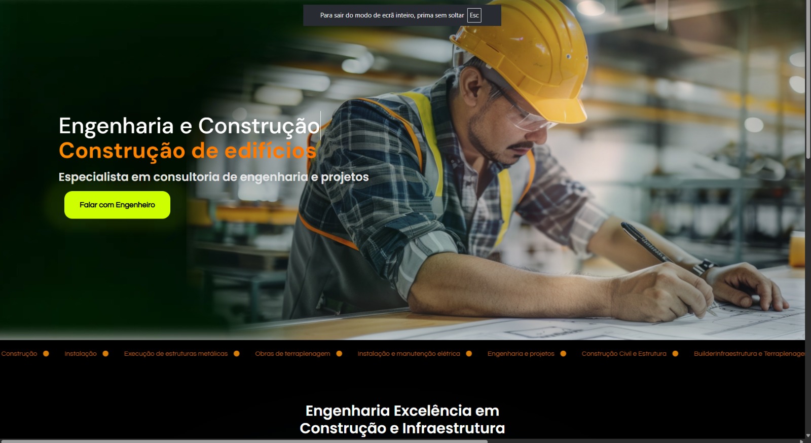 Landing Page engenheiro