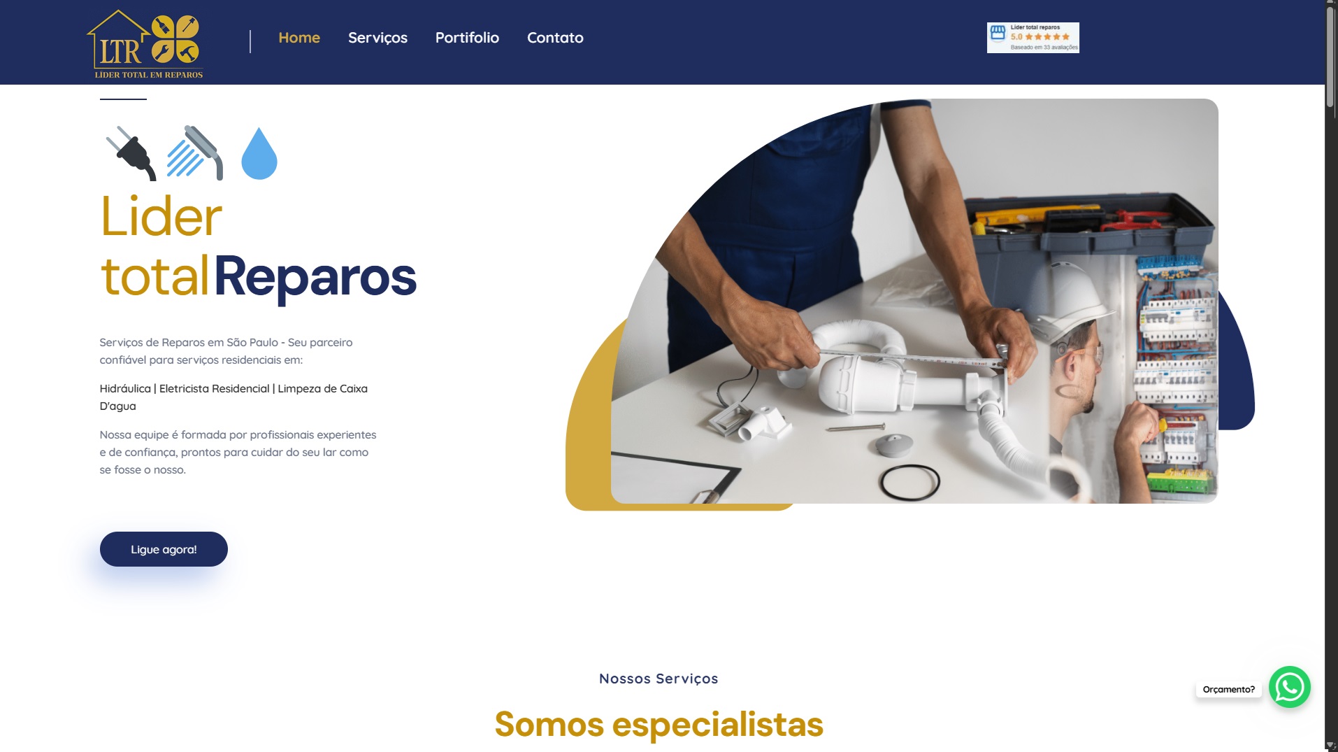 Lider Total Reparos - Serviços de reparos